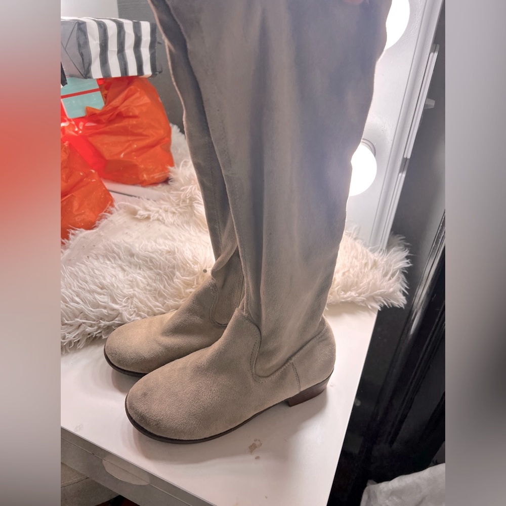 Little girls knee high boots